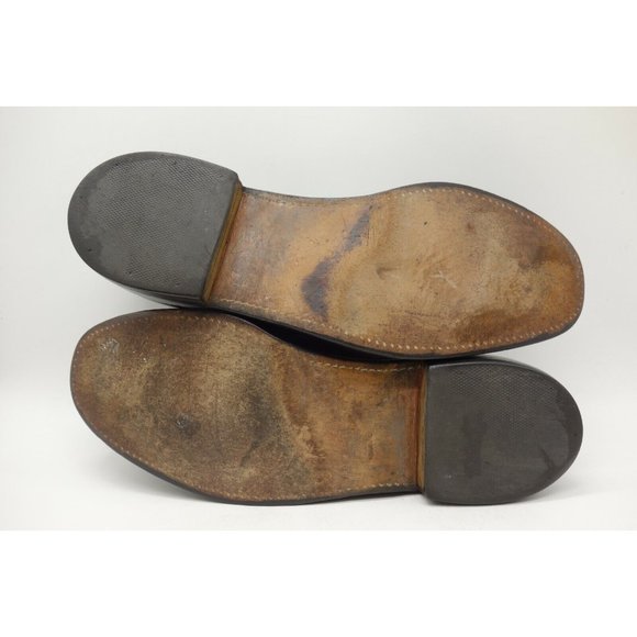 Keith Highlanders Black Leather Lace Up Oxfords Shoes Men's 12 C - Picture 4 of 12